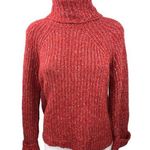 Cotton Candy LA Red Turtleneck Long Sleeve Cozy Pullover Sweater Top Size S/M Photo 0
