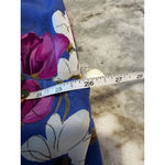 Women's Studio C Blue Floral Sleeveless Dress Plus 2X Photo 7