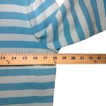 Liz Claiborne Striped Boat Neck 3/4 Sleeve Top 100% Cotton Preppy Classic Medium Photo 3