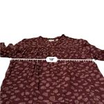 Wilfred Aritzia Lourdes Burgundy Dot Print Tie Long Sleeve Top Sz XS Photo 9