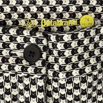 Betabrand  Black White Cat Catstooth Houndstooth Ankle Zip Pants sz M Petite Photo 7