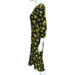 CLAUDIE PIERLOT Black Floral Silk Print RISMAH Dress Size S Photo 3