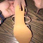 Nude Strappy Rose Heels Tan Size 12 Photo 3