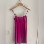 Nicholas‎ Isabella Embellished Silk Mini Dress in Magenta Pink Photo 2
