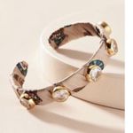 Anthropologie NWOT  Satin Cuff Studded Bracelet Photo 0