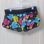 Women’s Tropical Floral Summer Swim Shorts Black Size M Photo 2
