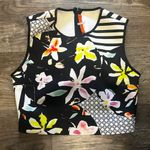 Clover Canyon FINAL PRICE DROP  (Made in USA) Garden Print Sleeveless Crop Photo 1