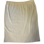 Ming Wang XL 18 Below The Knee Straight Skirt Gray Stretch Knit Traveler Midi Photo 0