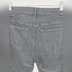 Mother Inside crop step fray guilty racer black with white stripe jeans sz 29 Photo 7