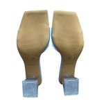 ALDO Sz 7 US Casablanca Jelly Blue Slip On Square Toe Clear Block Heel Sandals Photo 5