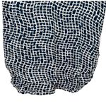 Anthropologie Porridge by  Geometric Print V-Neck Top Blue Cut Out Back S Photo 7