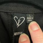 Windsor  - Black Cropped Jacket with Silver Zipper Details (like new) Large Photo 4