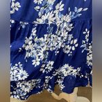 En Crême En Creme Blue Floral Mini Dress Lace Sz S Photo 8