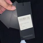 Yumi Mazao Womens Mid Rise Pleated Flared Trouser Pants Black Size 42 NWT Photo 5