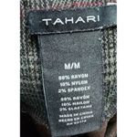 Elie Tahari Tahari Womens Leggings Medium Black And Gray Plaid‎ Photo 2