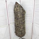 Newport News Vintage  Floral Paisley Tapestry Topper‎ Coat Tan Black 16 Photo 3