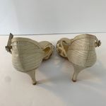 CL by Laundry  Beige Snakeskin Strappy Heeled Sandals Photo 4