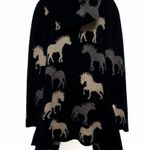 Anthropologie Field and Flower Sedona Horse Cardigan Sweater Coat Jacket Wool Photo 6