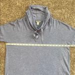 Banana Republic Woman’s Periwinkle Blue Sweatshirt with Cowl Neck Photo 2