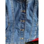 Vintage Denim Jean Jacket Shirt Medium Western Cowgirl Festival 70s Hippie Boho Blue Photo 3