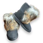 EMU AUSTRALIA Stinger Mini Lava Black Women's Size 5 Fur Embellished Boots Photo 5