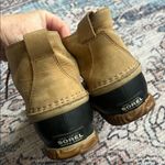 Sorel  Waterproof Out and About Boots Lace Up Snow Boots Classic Tan Leather 9 Photo 5
