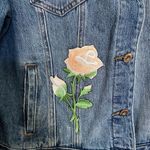 EUC‎ | SOHO Jeans NY&Co women’s distressed decorated denim jacket — XL Blue Photo 2