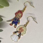Handmade  Chucky & Tiffany Mismatched Earrings Photo 0