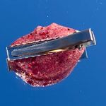 New Red Hot Lips Glitter Hair Clip Photo 3