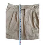 BARIII Tan Khaki Pleated Mini Skirt Size Medium Photo 5