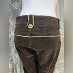 A.Z.I. Jeans Brown Embroidered Corduroy Pants Size 8 Photo 4