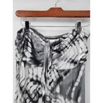 Hula Honey Womens Dress Medium Gray White Tie Dye Strapless Maxi Summer Beach Photo 5