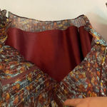 Lafayette 148 New York Silk Puff Sleeve Long Sleeve Blouse Boho Women size Small Photo 5