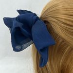 Slouchy Blue Hairbow Photo 3