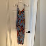 Fourteen & 9th Elegant Floral Maxi Dress in Blue and Red Photo 2