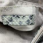 Michael Kors  Fulton Black Python Embossed Leather Hobo Shoulder Bag Photo 8