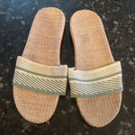 Green & Tan Sandals Size 8 Photo 0