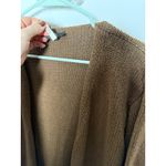Vintage Zanone Silk Slouchy Oversized Brown Cardigan Sweater Women's Medium Photo 5