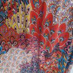 Dots Boho Print Multi Color Maxi Dress Red Size L Photo 3