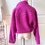 Nike Magenta Pink Swoosh Sherpa Fleece Full Zip Jacket Women's Size Small Photo 5