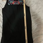 Black Sleeveless Embroidered Sundress Size 14 Photo 3
