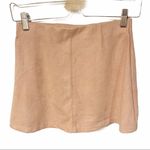 Brandy Melville John Galt  One Size Pink Velvet Mini Skirt Skater Faux Suede Photo 4