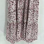 Rails  Juni Midi Dress Pink Static Leopard Size Medium Tie Waist Girly Feminine Photo 4