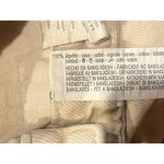 ZARA Cargo Relaxed Cotton Straight Leg Pants Zip Button 4 Pocket XS Cream #3188 Photo 8