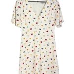Madewell  Orchard Flutter Sleeve Mini Dress Confetti Floral White Cream Size 2 Photo 4