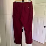 FIGS  burgundy High Waisted Yola Skinny Scrub Trousers Photo 3