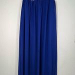 Sweet Storm  Chevron Maxi Dress Small Strapless Blue Flowy 47” Photo 1