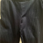 Banana Republic  Navy Pin Striped Cropped Pants Photo 5