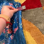 Adore Me NWT  Zoie Blue Floral Corset Top Bustier Removable Garter Straps Size 0X Photo 3