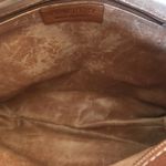 Vintage Leather Animal Print Studded Crossbody Purse Brown Photo 11